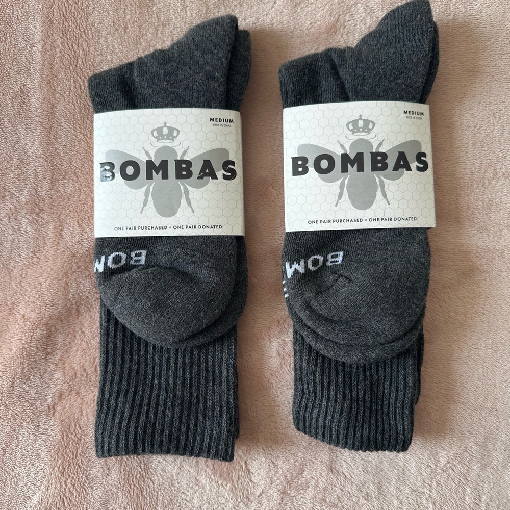 Bombas Men's Gray Socks